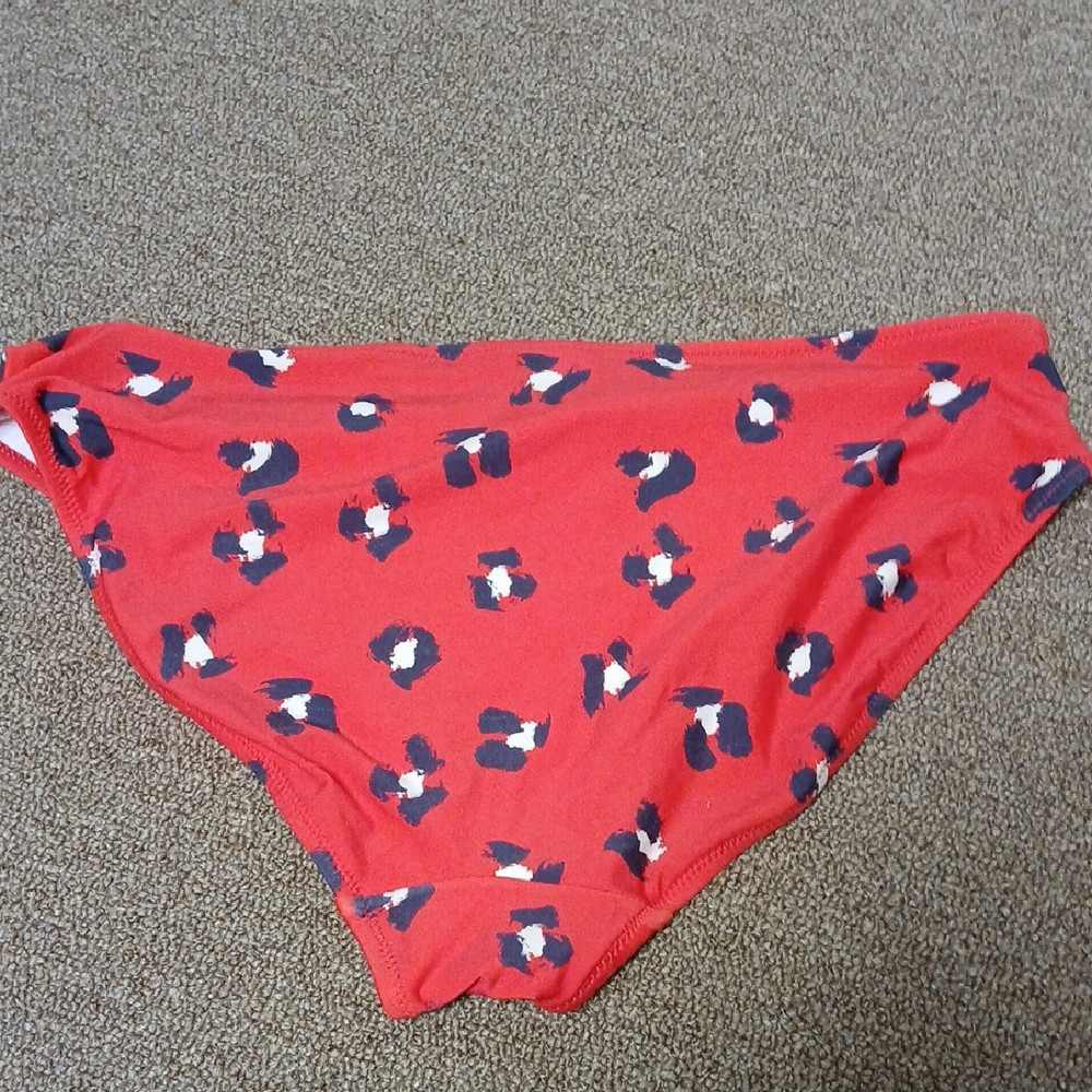 Freya Vibrant Red Patterned Bikini Bottoms - Picture 2 of 3